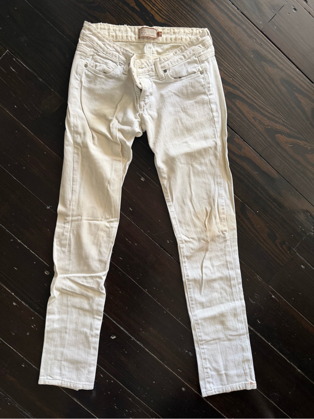 PAIGE Cream Skinny Jeans - Slim Taper
